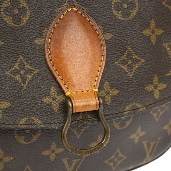 LOUIS VUITTON Saint Cloud GM Shoulder Bag Monogram Leather Brown - Picture 3 of 16